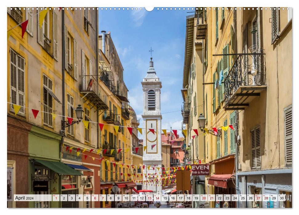 NIZZA Idyllische Impressionen (CALVENDO Wandkalender 2024)