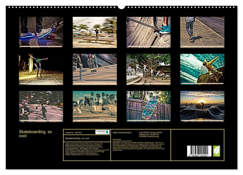 Skateboarding, so cool (CALVENDO Premium Wandkalender 2024)