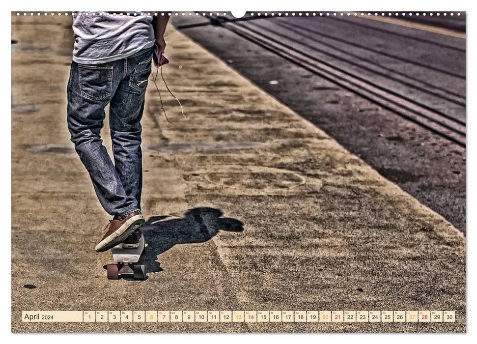Skateboarding, so cool (CALVENDO Premium Wall Calendar 2024) 