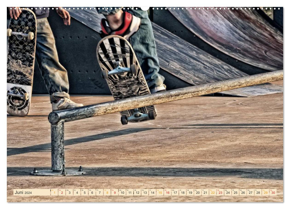Skateboarding, so cool (CALVENDO Premium Wall Calendar 2024) 