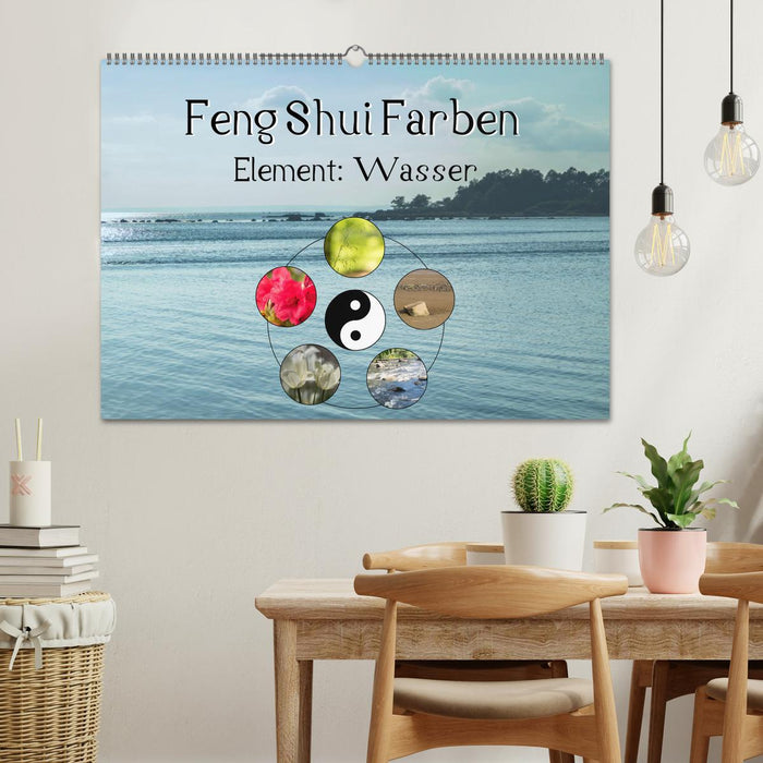Feng Shui Farben - Element Wasser (CALVENDO Wandkalender 2024)