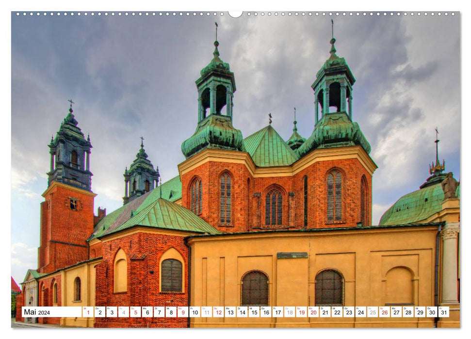 Poznan Poznan - Colorful and bright accents (CALVENDO wall calendar 2024) 