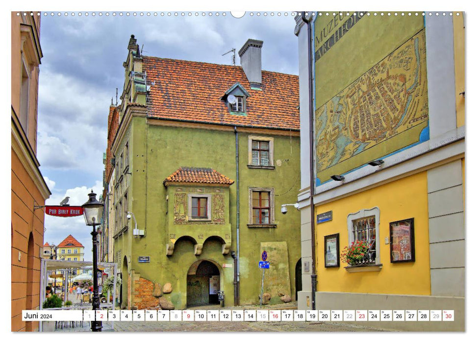 Poznan Poznan - Colorful and bright accents (CALVENDO wall calendar 2024) 