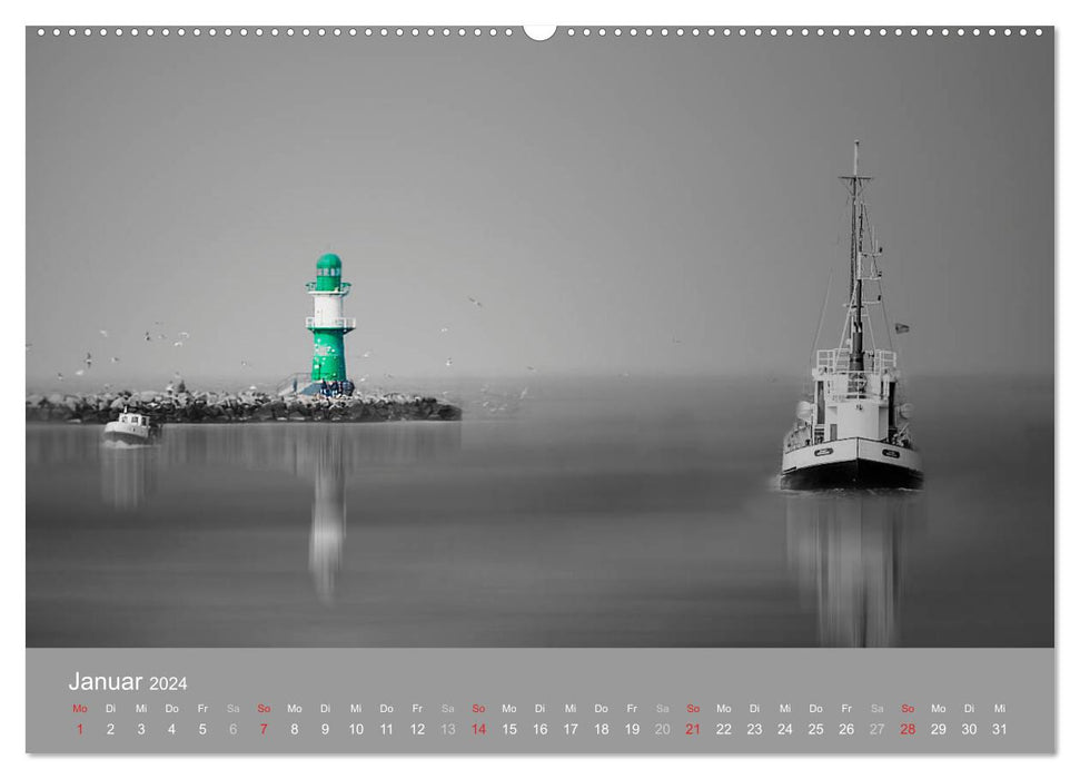 Häfen der Ostsee (CALVENDO Premium Wandkalender 2024)