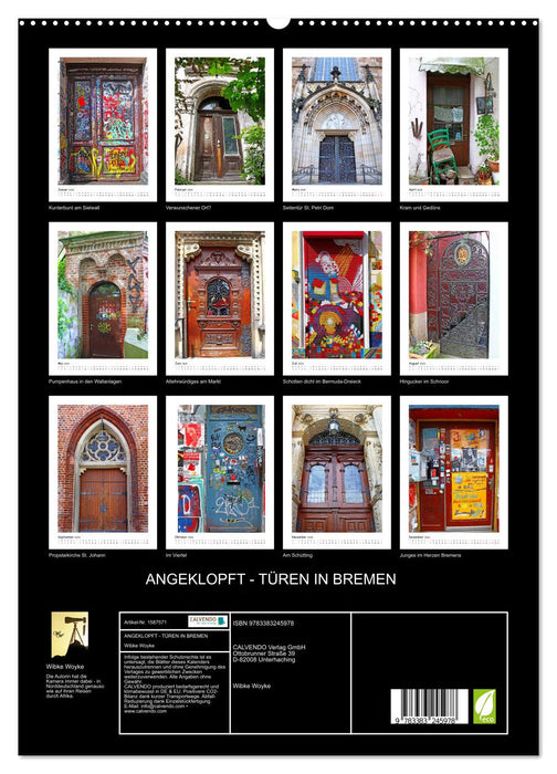 KNOCKED ON - DOORS IN BREMEN (CALVENDO Premium Wall Calendar 2024) 