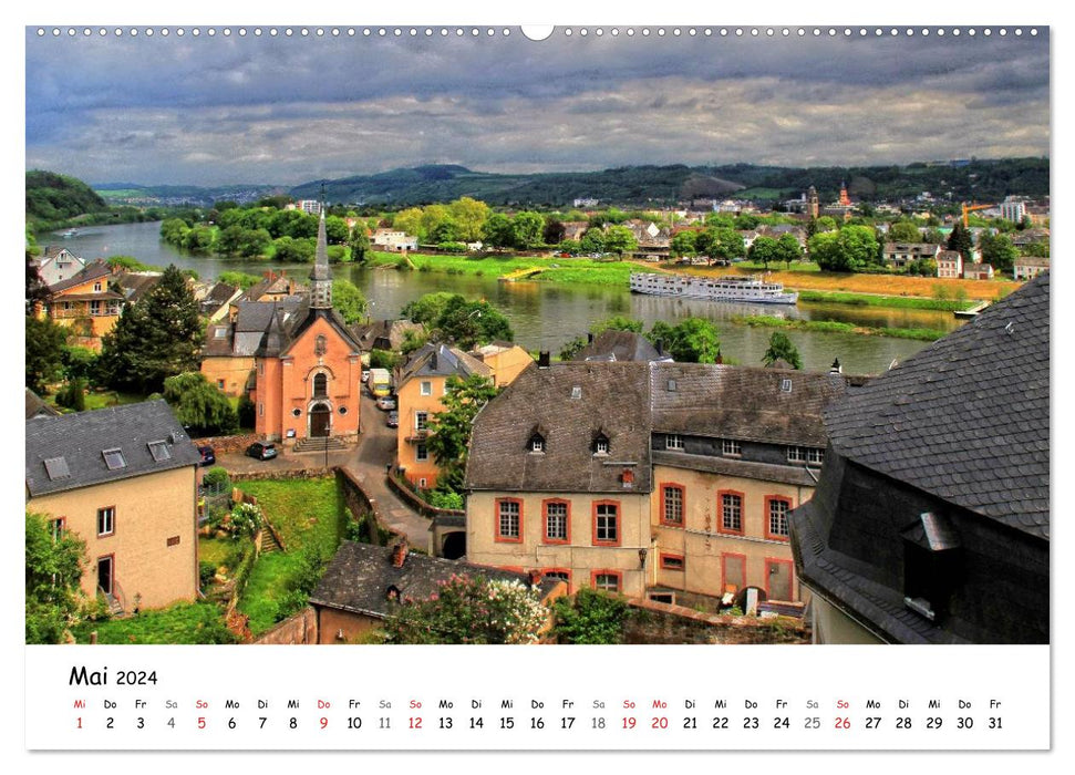 A pearl on the Moselle - Trier (CALVENDO Premium Wall Calendar 2024) 