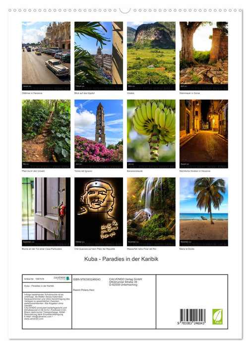 Cuba - Paradise in the Caribbean (CALVENDO Premium Wall Calendar 2024) 