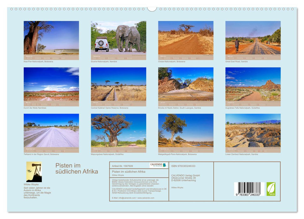 Pisten im südlichen Afrika (CALVENDO Premium Wandkalender 2024)