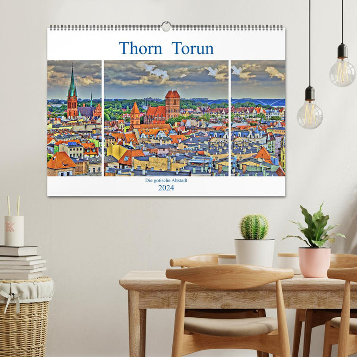 Thorn Torun - The Gothic Old Town (CALVENDO Wall Calendar 2024) 