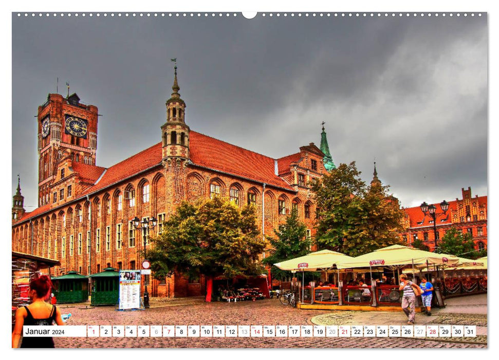 Thorn Torun - Die gotische Altstadt (CALVENDO Wandkalender 2024)