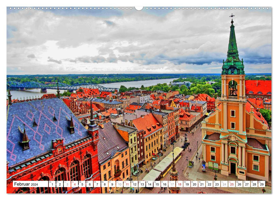 Thorn Torun - The Gothic Old Town (CALVENDO Wall Calendar 2024) 