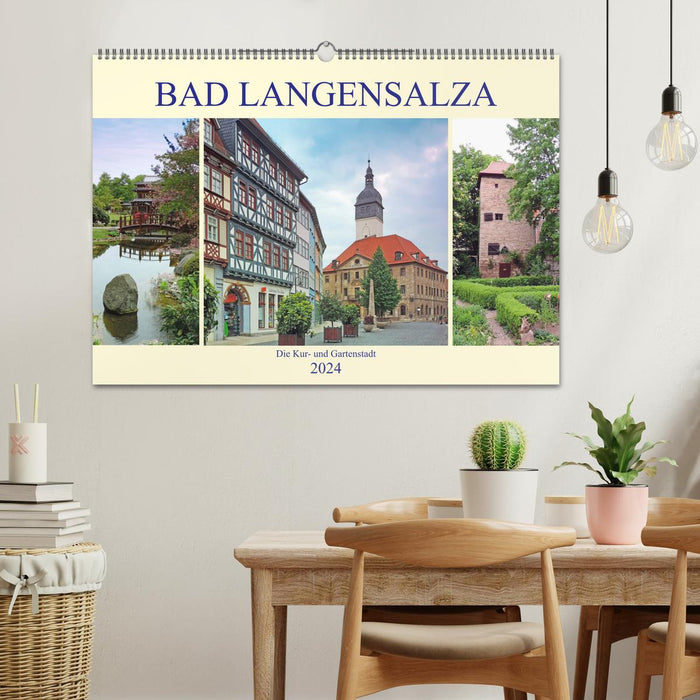 Bad Langensalza - Die Kur- und Gartenstadt (CALVENDO Wandkalender 2024)