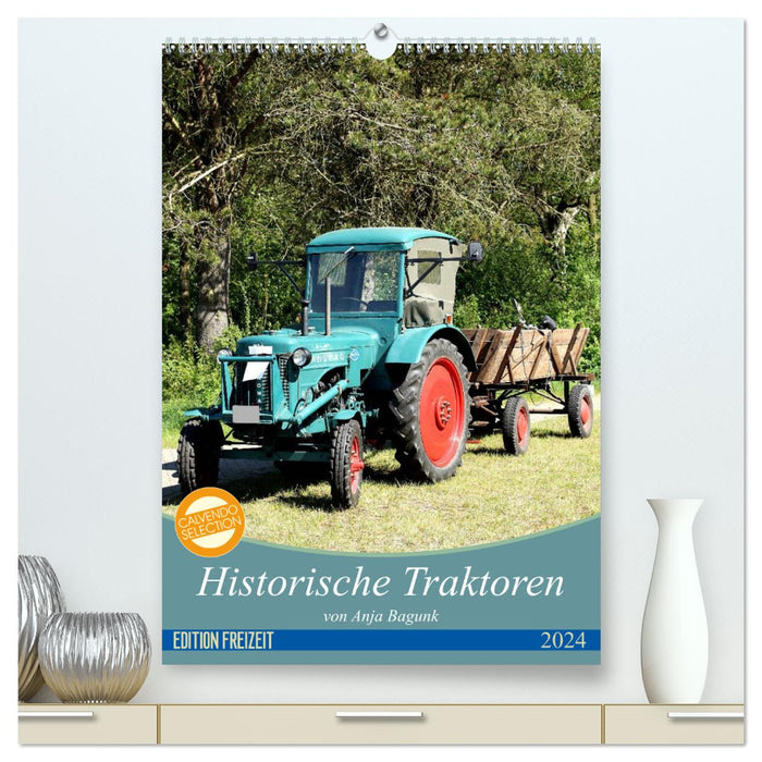 Historische Traktoren (CALVENDO Premium Wandkalender 2024)