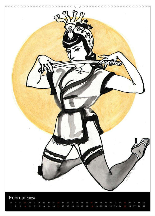 Betty Page - Quickies by SARA HORWATH (CALVENDO Wandkalender 2024)