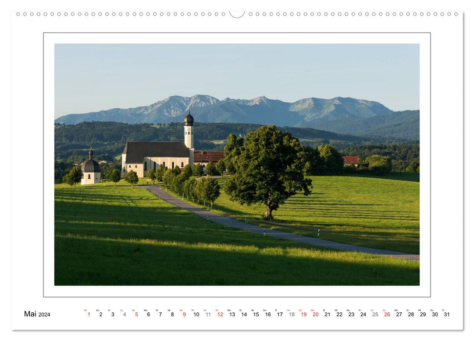Unterwegs in den Bayerischen Voralpen (CALVENDO Premium Wandkalender 2024)