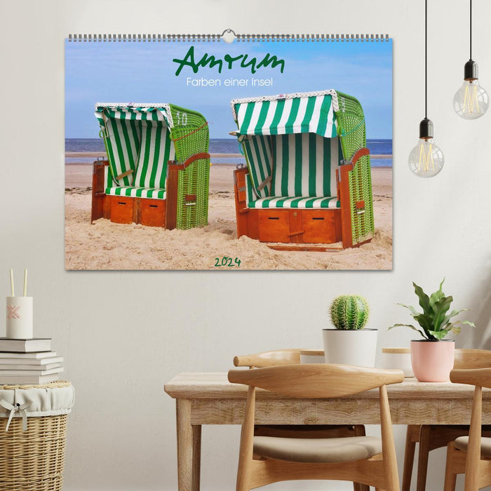 Amrum - Farben einer Insel (CALVENDO Wandkalender 2024)