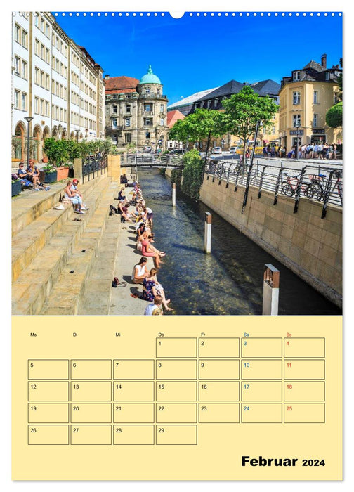 Bayreuth - die oberfränkische Hauptstadt (CALVENDO Wandkalender 2024)