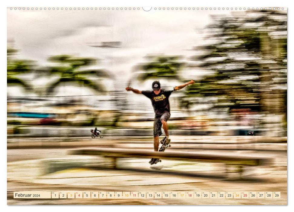 Skateboarding, so cool (CALVENDO Wandkalender 2024)