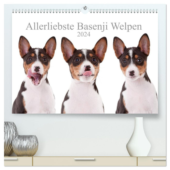 Allerliebste Basenji Welpen 2024 (CALVENDO Premium Wandkalender 2024)