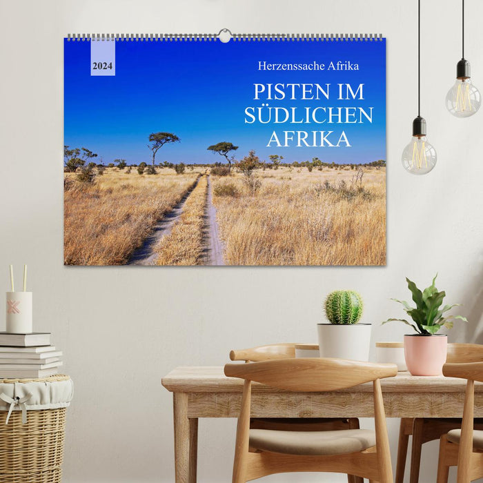 Pistes en Afrique australe (calendrier mural CALVENDO 2024) 