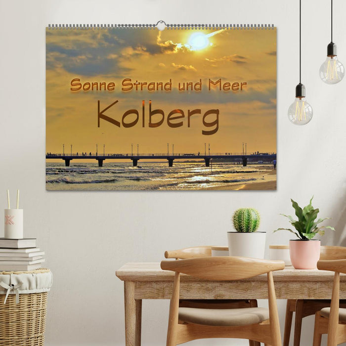 Sonne Strand und Meer in Kolberg (CALVENDO Wandkalender 2024)