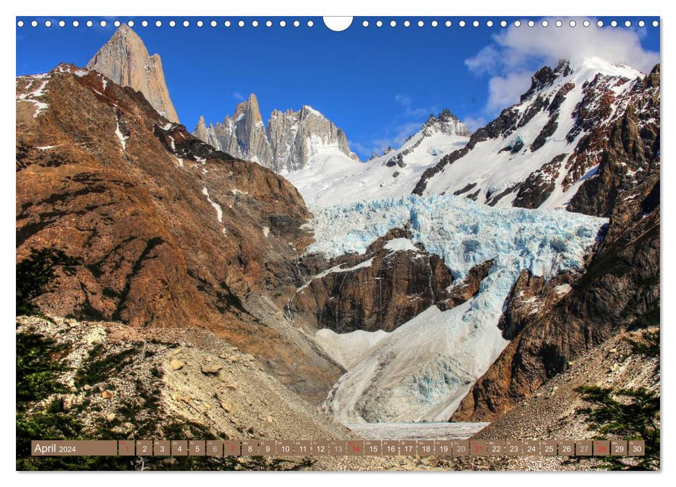 Wildes Patagonien - Abenteuer am Ende der Welt (CALVENDO Wandkalender 2024)