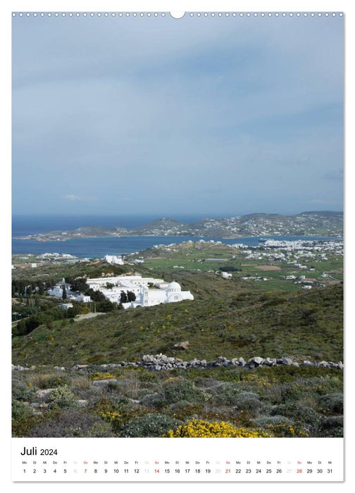 Liebenswertes Paros, Insel der Kykladen (CALVENDO Premium Wandkalender 2024)