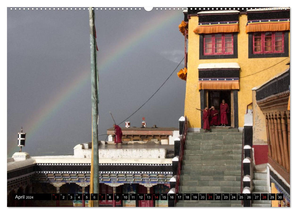 Buddhistisches Klein-Tibet (CALVENDO Wandkalender 2024)