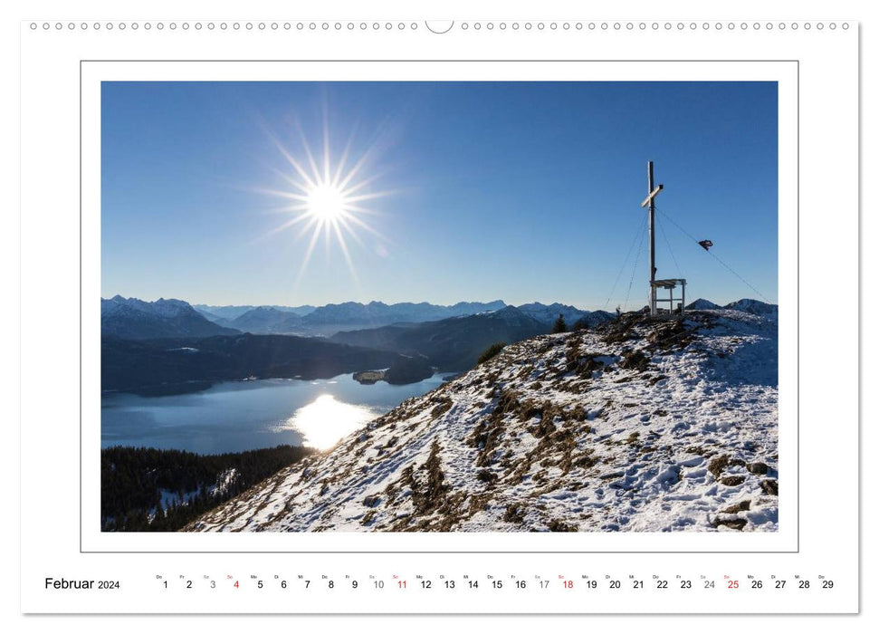 Unterwegs in den Bayerischen Voralpen (CALVENDO Wandkalender 2024)