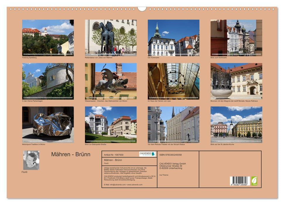 Moravia - Brno (CALVENDO wall calendar 2024) 