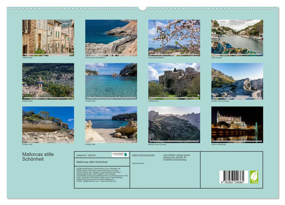 Mallorcas stille Schönheit (CALVENDO Premium Wandkalender 2024)