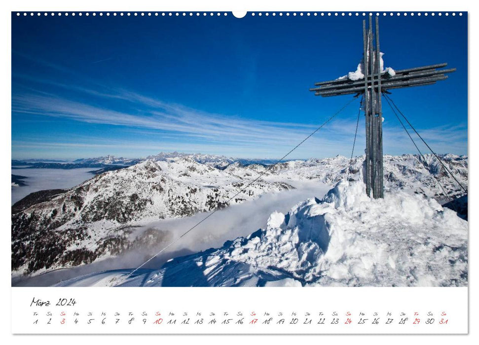 Schöne Grüße aus Obertauern (CALVENDO Premium Wandkalender 2024)