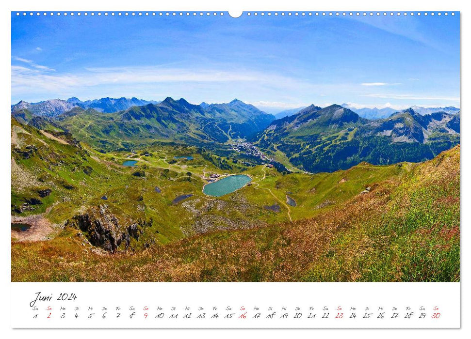 Schöne Grüße aus Obertauern (CALVENDO Premium Wandkalender 2024)