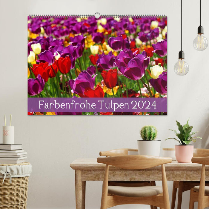 Farbenfrohe Tulpen 2024 (CALVENDO Wandkalender 2024)