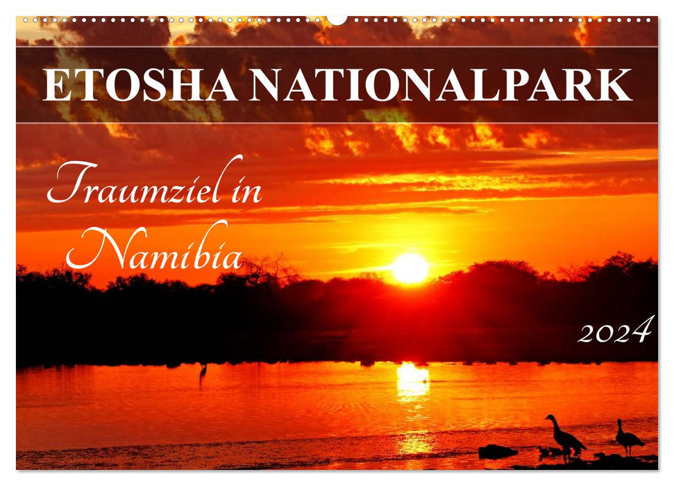ETOSHA NATIONALPARK Traumziel in Namibia (CALVENDO Wandkalender 2024)