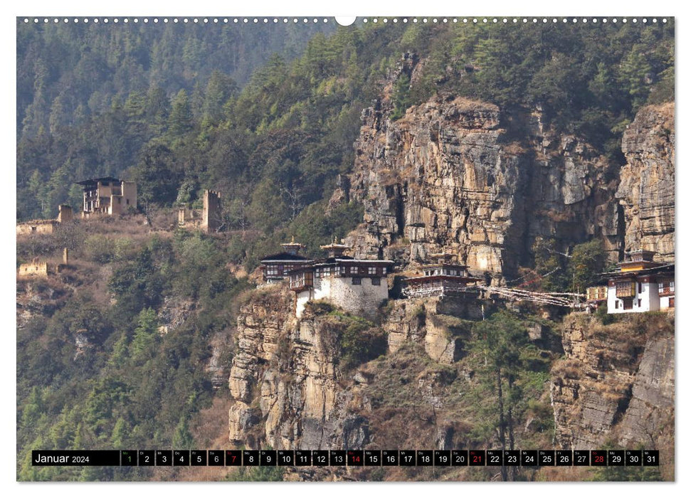 Druk Yul - Scenes from Bhutan (CALVENDO wall calendar 2024) 