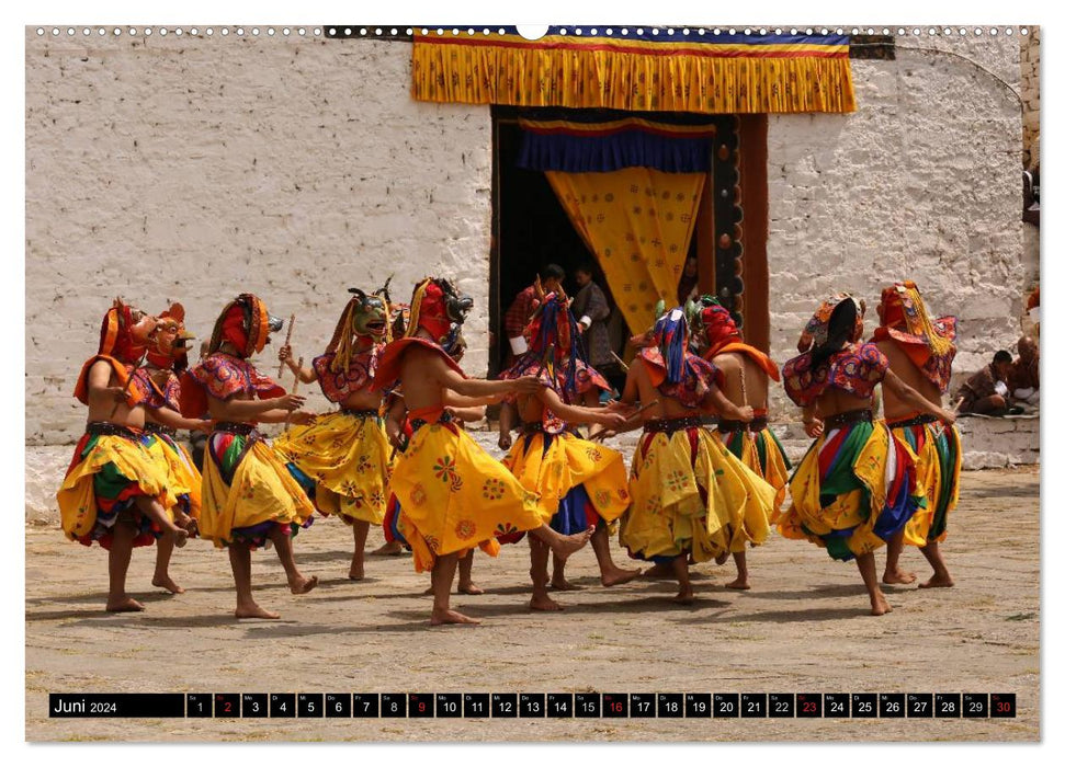 Druk Yul - Scenes from Bhutan (CALVENDO wall calendar 2024) 