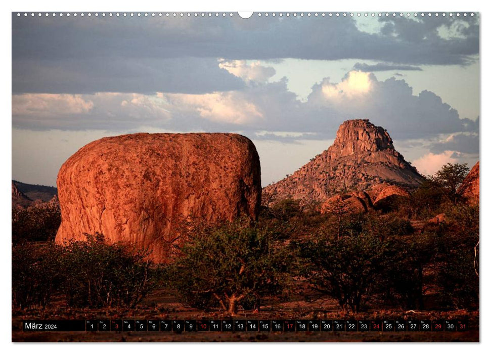 Namibie - scène de paysages fascinants (calendrier mural CALVENDO 2024) 