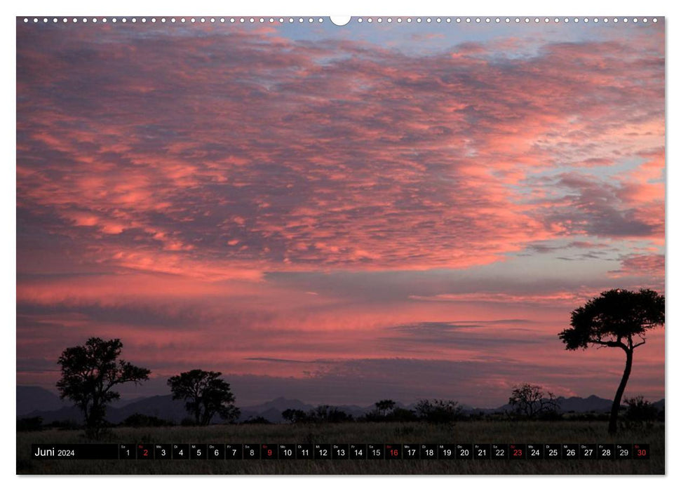 Namibie - scène de paysages fascinants (calendrier mural CALVENDO 2024) 