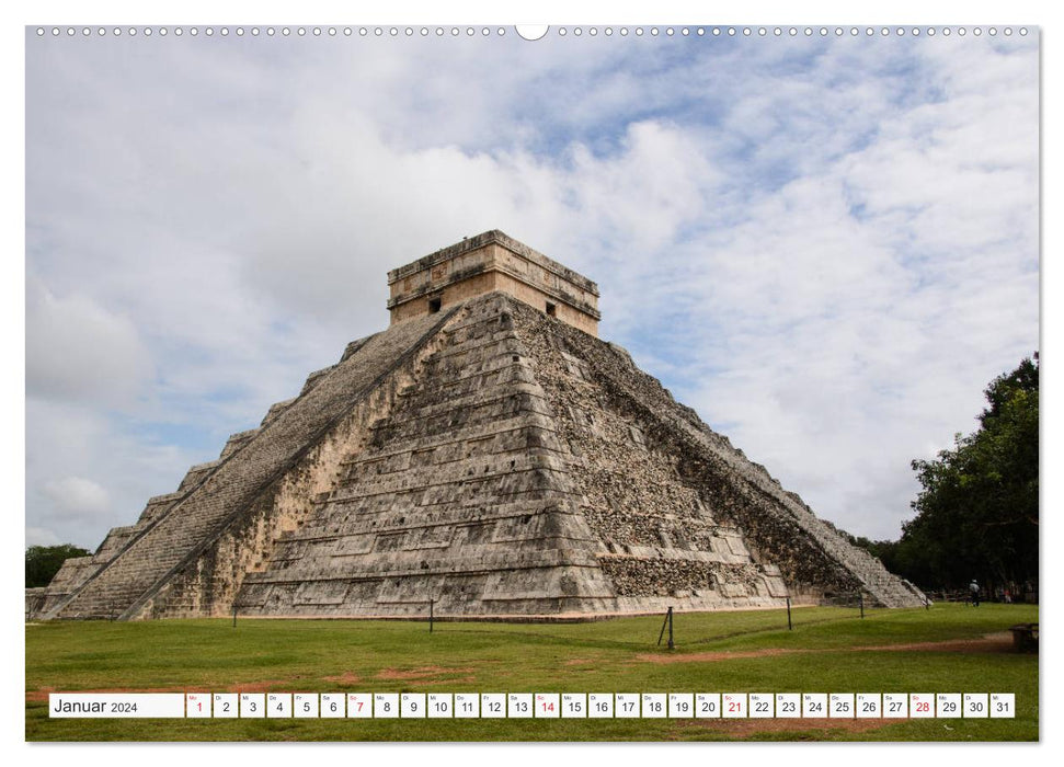 Mexique. Sur les traces des Mayas (Calendrier mural CALVENDO Premium 2024) 