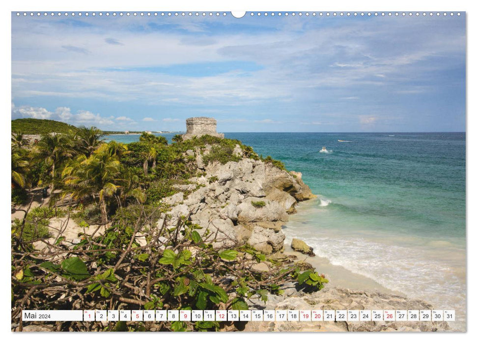 Mexique. Sur les traces des Mayas (Calendrier mural CALVENDO Premium 2024) 