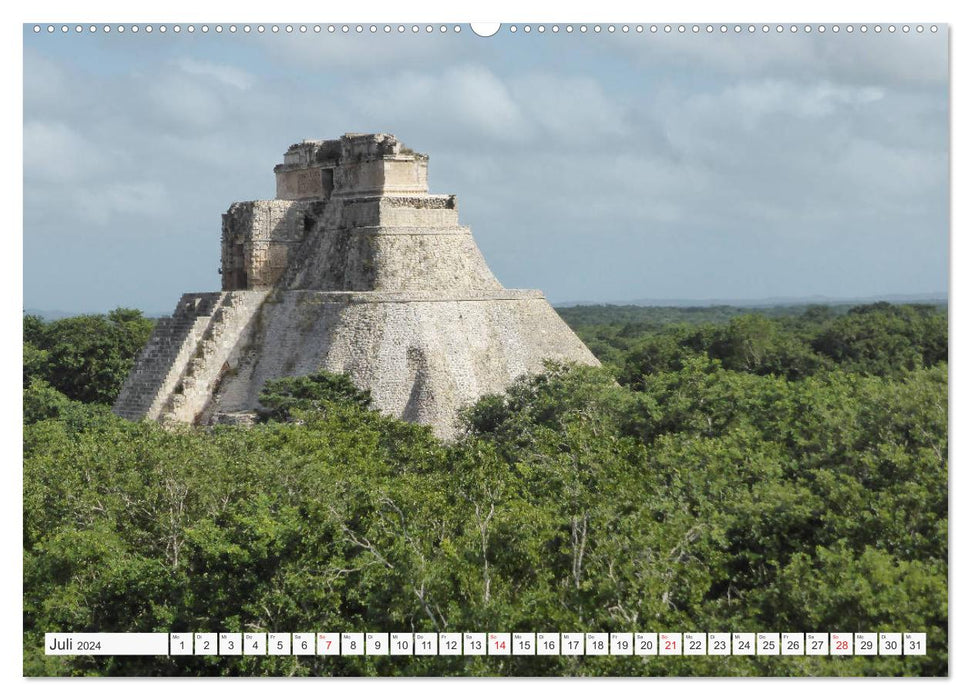 Mexique. Sur les traces des Mayas (Calendrier mural CALVENDO Premium 2024) 