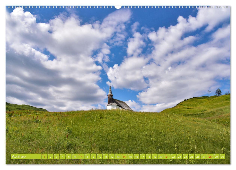 Romantische Kirchen und Kapellen (CALVENDO Wandkalender 2024)