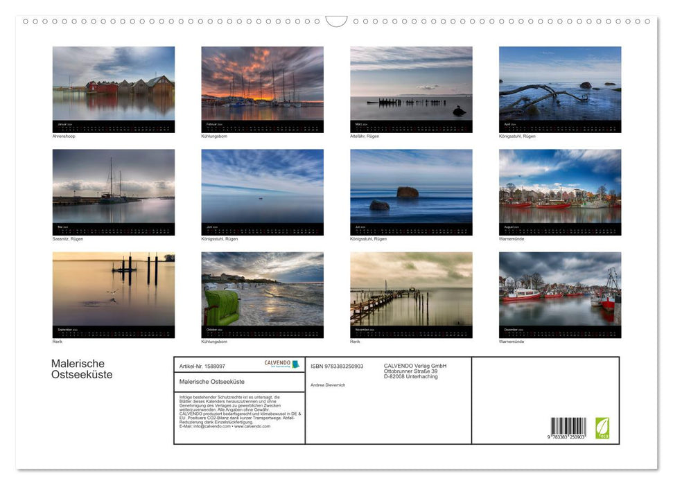 Picturesque Baltic Sea (CALVENDO wall calendar 2024) 