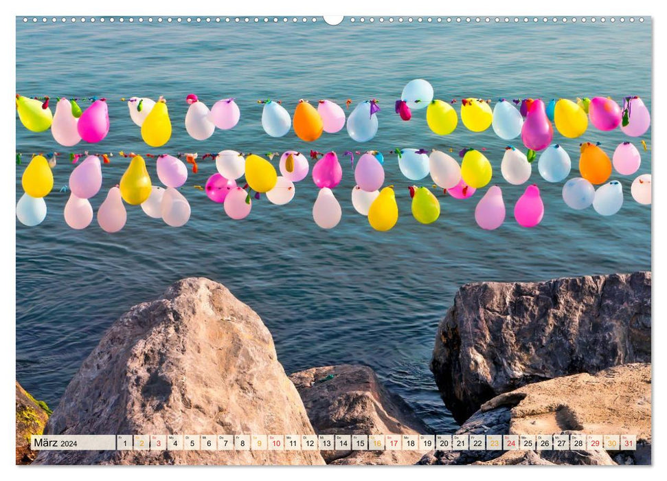 My beautiful colorful balloon (CALVENDO wall calendar 2024) 