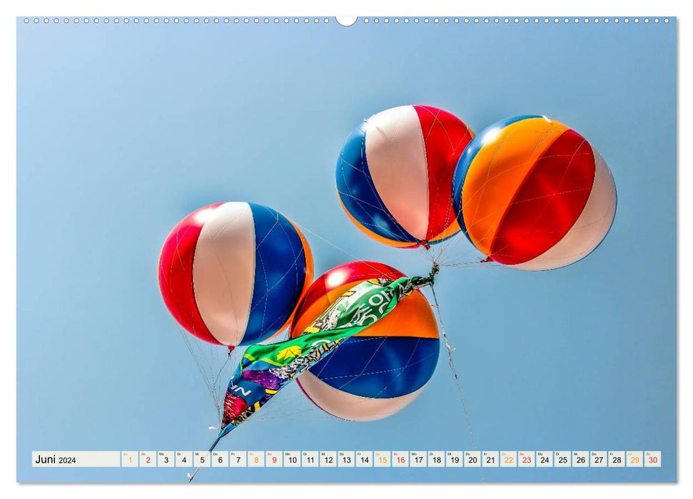 Mein schöner bunter Luftballon (CALVENDO Wandkalender 2024)