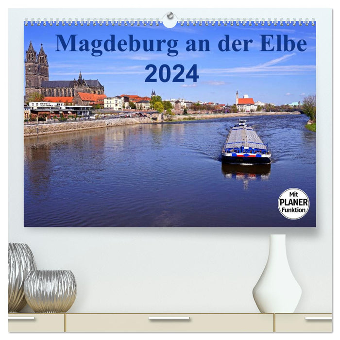 Magdeburg an der Elbe 2024 (CALVENDO Premium Wandkalender 2024)
