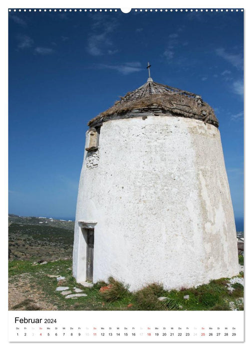 Adorable Paros, île des Cyclades (Calendrier mural CALVENDO 2024) 