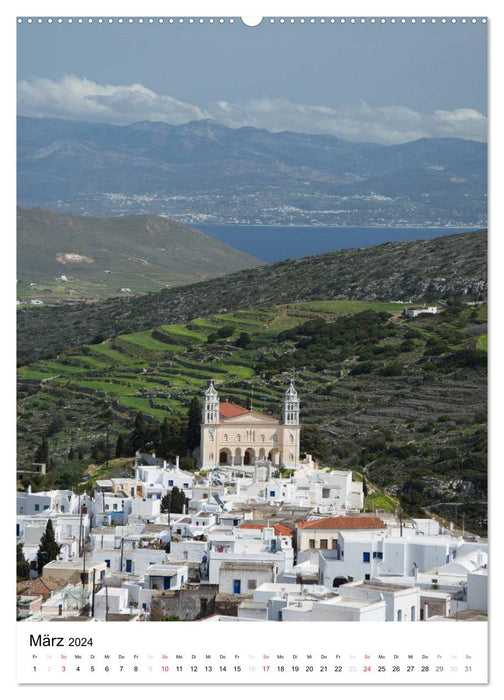 Adorable Paros, île des Cyclades (Calendrier mural CALVENDO 2024) 