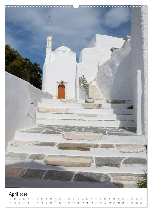 Adorable Paros, île des Cyclades (Calendrier mural CALVENDO 2024) 